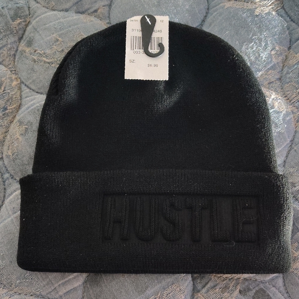 Black Hustle Beanie